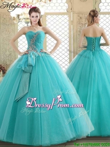 2016 Lovely Sweetheart Quinceanera Dresses with Beading and Paillette