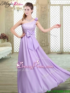 2016 Spring High Neck Lace Lavender Fashionable Prom Dresses
