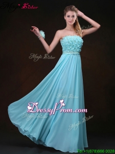 Beautiful Empire Strapless High End Prom Dresses with Appliques