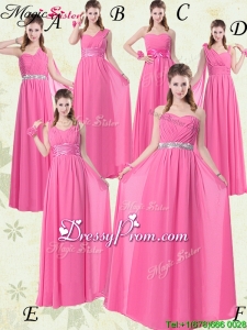 Fashionable Empire Ruching Prom Dresses On Sale for Rose Pink