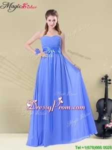Hot Sale Sweetheart Bridesmaid Dresses with Ruching and Belt