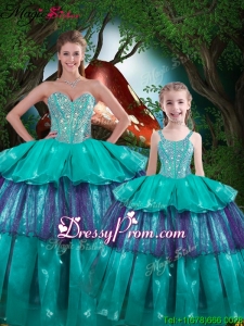 Hot Sale Ball Gown Princesita With Quinceanera Dresses with Ruffled Layers