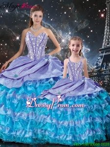 New Arrivals Ball Gown Beading and Ruffled Layers Princesita With Quinceanera Dresses