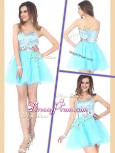 2016 Beautiful Short Sweetheart Sequins Prom Dresses for Cocktail