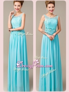 Fashionable Empire Scoop Beautiful Prom Dresses with Appliques and Lace