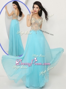 2016 Wonderful Empire Straps Clearance Prom Dresses with Beading