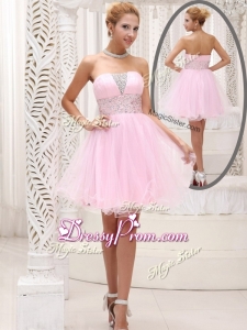 Exquisite Strapless Beading Short Clearance Prom Dress for Homecoming