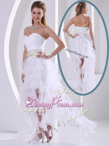 New Arrivals Sweetheart Asymmetrical Beading Clearance Prom Dresses with Cocktail