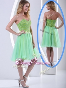 Lovely Sweetheart Beading Short Simple Prom Dresses for Party
