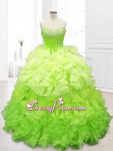 2016 Ball Gown In StockSweet 16 Dresses with Beading and Ruffles