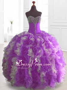 2016 Multi Color In Stock Sweet 16 Dresses with Beading and Ruffles