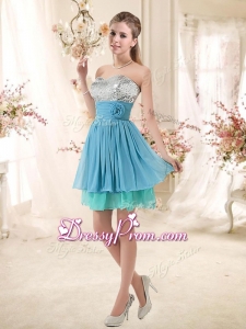 Discount Sweetheart Dama Dresses with Sequins and Hand Made Flowers