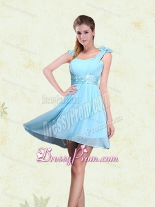 A Line Straps Dama Dresses with Ruching and Bowknot