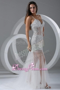 Sexy Mermaid Prom Dress with Spaghetti Straps Beading