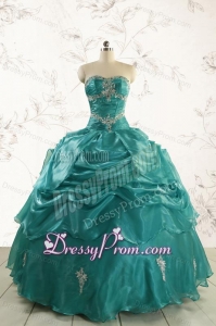 2015 Pretty Sweet 16 Dresses with Appliques