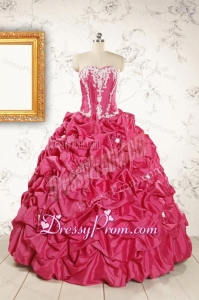 Cheap Ball Gown Sweetheart Quinceanera Dresses with Appliques