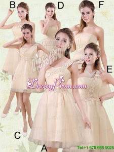 2015 The Brand New Style Mini Length Bridesmaid Dress