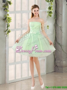 The Most Popular Strapless A Line Prom Dress with Lace Up