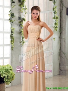 Cheap Ruching Chiffon Prom Dresses with Sweetheart For 2015