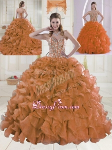 Fashionable Ball Gown Brush Train Quinceanera Dresses with Sweetheart