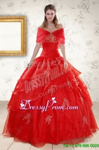 New Style Strapless Quinceanera Dresses with Appliques