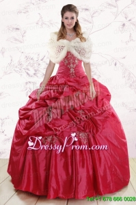 New Style Strapless Appliques Quinceanera Dresses