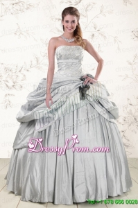 2015 Cheap Quinceanera Dresses with Strapless