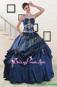 Modern Sweetheart Quinceanera Gowns with Appliques