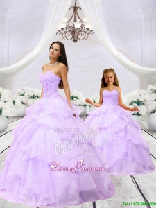 Affordable Beading and Ruching Lilac Princesita Dress for 2015