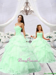 Exclusive Beading and Ruching Princesita Dress in Green for 2015