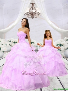 New Arrival Beading and Ruching Pink Princesita Dress for 2015