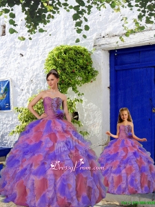 2015 Wonderful Multi-color Princesita Dress with Beading and Ruffles