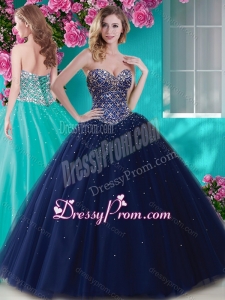 Artistic Big Puffy Tulle Quinceanera Dress with Beading and Rhinestone