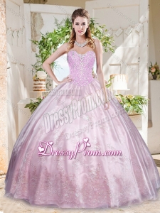 Best Beaded and Applique Beautiful Quinceanera Dress with Really Puffy