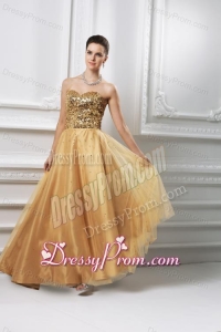 A-line Sweetheart Beading Organza Floor-length Prom Dress