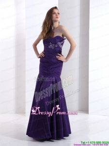 Simple 2015 Popular Prom Dresses with Beading and Ruching