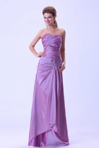 Taffeta Empire Sweetheart Lavender Junior Prom Dress A-line