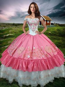 Sleeveless Lace Up Floor Length Beading and Embroidery and Ruffled Layers Sweet 16 Dress