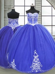 Fabulous Tulle Sleeveless Floor Length Quince Ball Gowns and Appliques