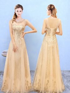 Enchanting Sleeveless Beading and Appliques Lace Up Quinceanera Court Dresses
