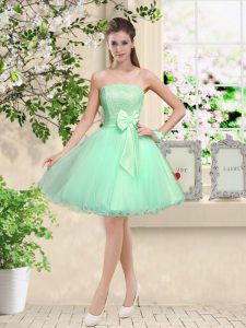 Apple Green Off The Shoulder Lace Up Lace and Belt Quinceanera Court Dresses Sleeveless