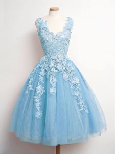 Super Sleeveless Lace Lace Up Dama Dress for Quinceanera