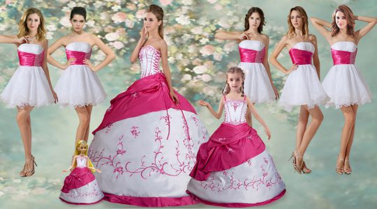 White Sleeveless Taffeta Lace Up Quinceanera Gowns for Military Ball and Sweet 16 and Quinceanera