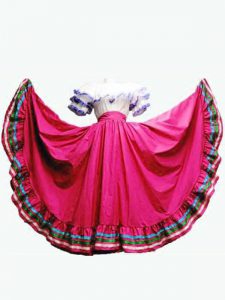 Fabulous Hot Pink Off The Shoulder Lace Up Ruffled Layers Ball Gown Prom Dress Short Sleeves