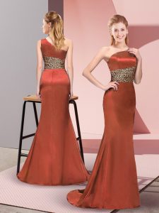 Luxurious Sleeveless Side Zipper Floor Length Pattern Prom Dress