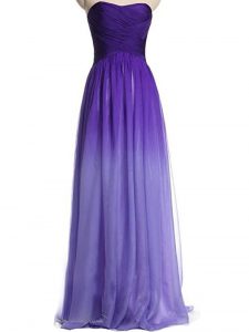 Floor Length Empire Sleeveless Multi-color Dress for Prom Lace Up