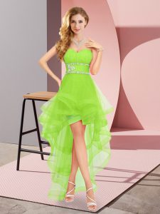 Discount Sleeveless Chiffon Lace Up Prom Dress for Prom and Party