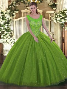 Sleeveless Beading Floor Length Vestidos de Quinceanera