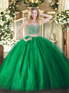 Spectacular Sleeveless Beading Lace Up 15th Birthday Dress