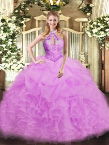 Fabulous Sleeveless Beading Lace Up 15 Quinceanera Dress